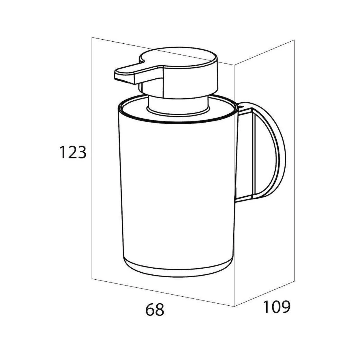 Tiger Tune - Zeepdispenser - Zwart Metaal Geborsteld / Zwart - Afbeelding 2