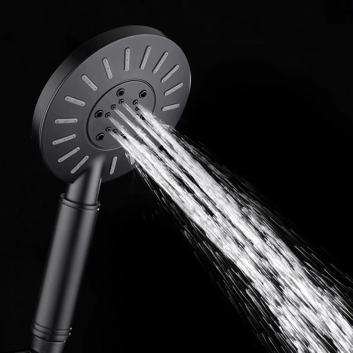 Tiger Tyne Doucheset - Regendouche Ø 22,5 Cm - Handdouche Ø 12 Cm - 3 Standen - Mat Zwart - Afbeelding 6