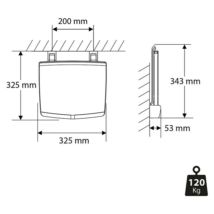 TIGER Opklapbare Douchestoel Comfort & Safety - Afbeelding 8