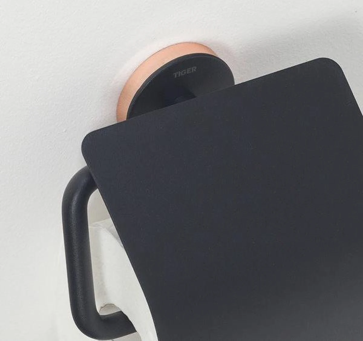 Tiger Urban - Toiletrolhouder Met Klep - Zwart - Afbeelding 12