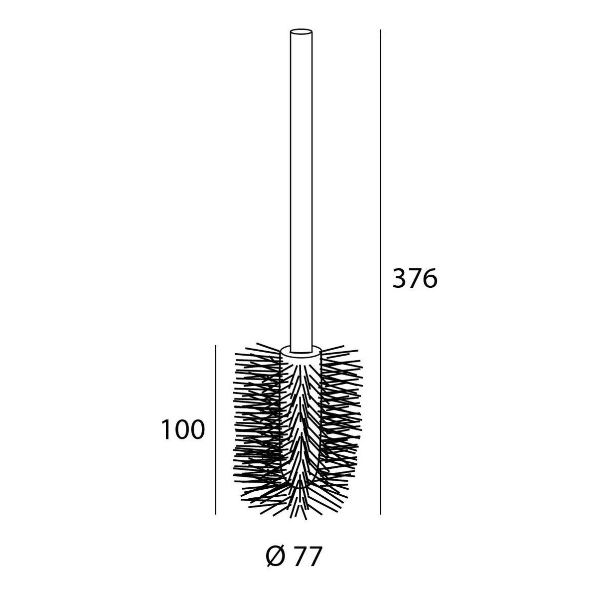 Tiger Toiletborstel Universeel - RVS Geborsteld - Afbeelding 5