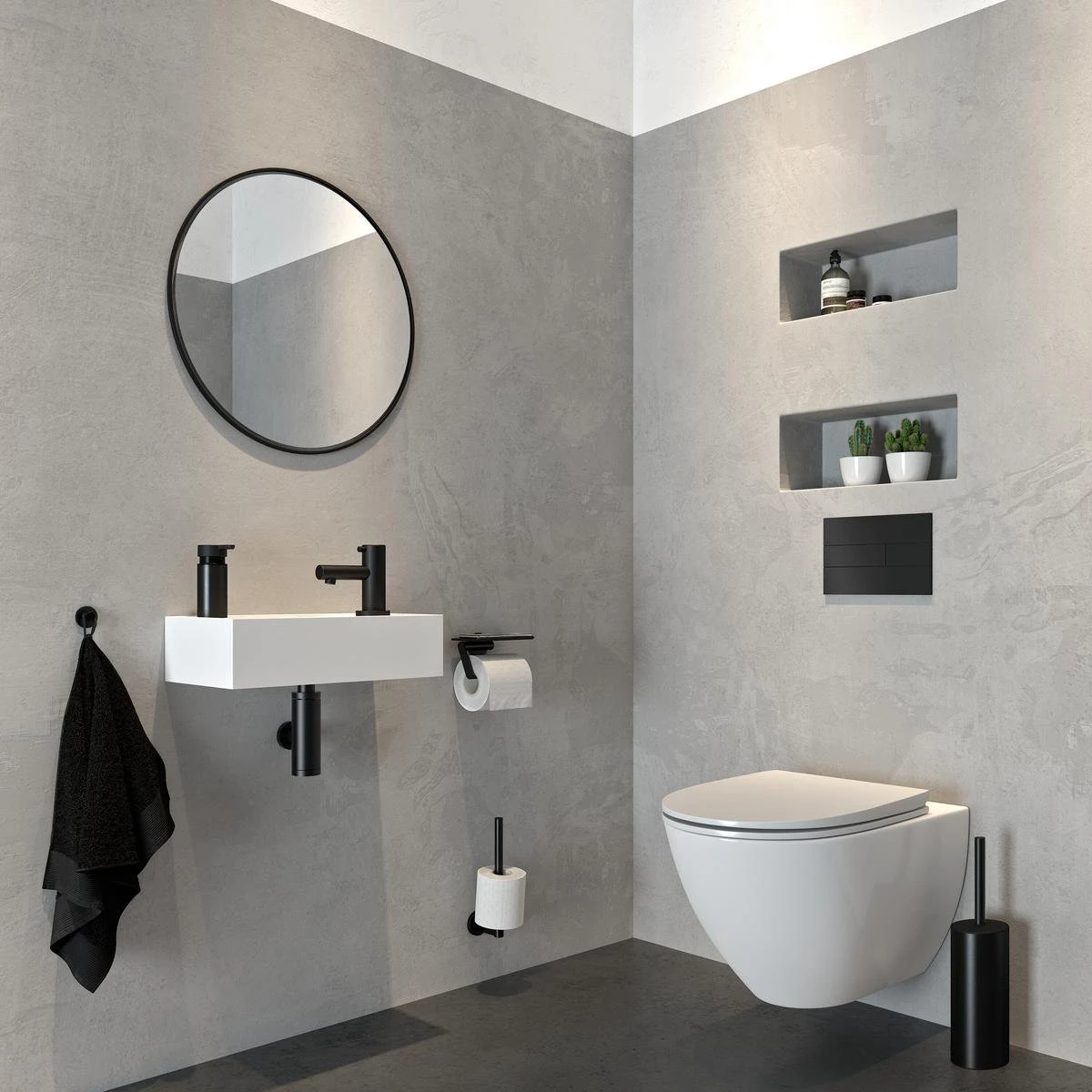 Tiger Noon Handdoekhaak Klein - Zwart - Afbeelding 6