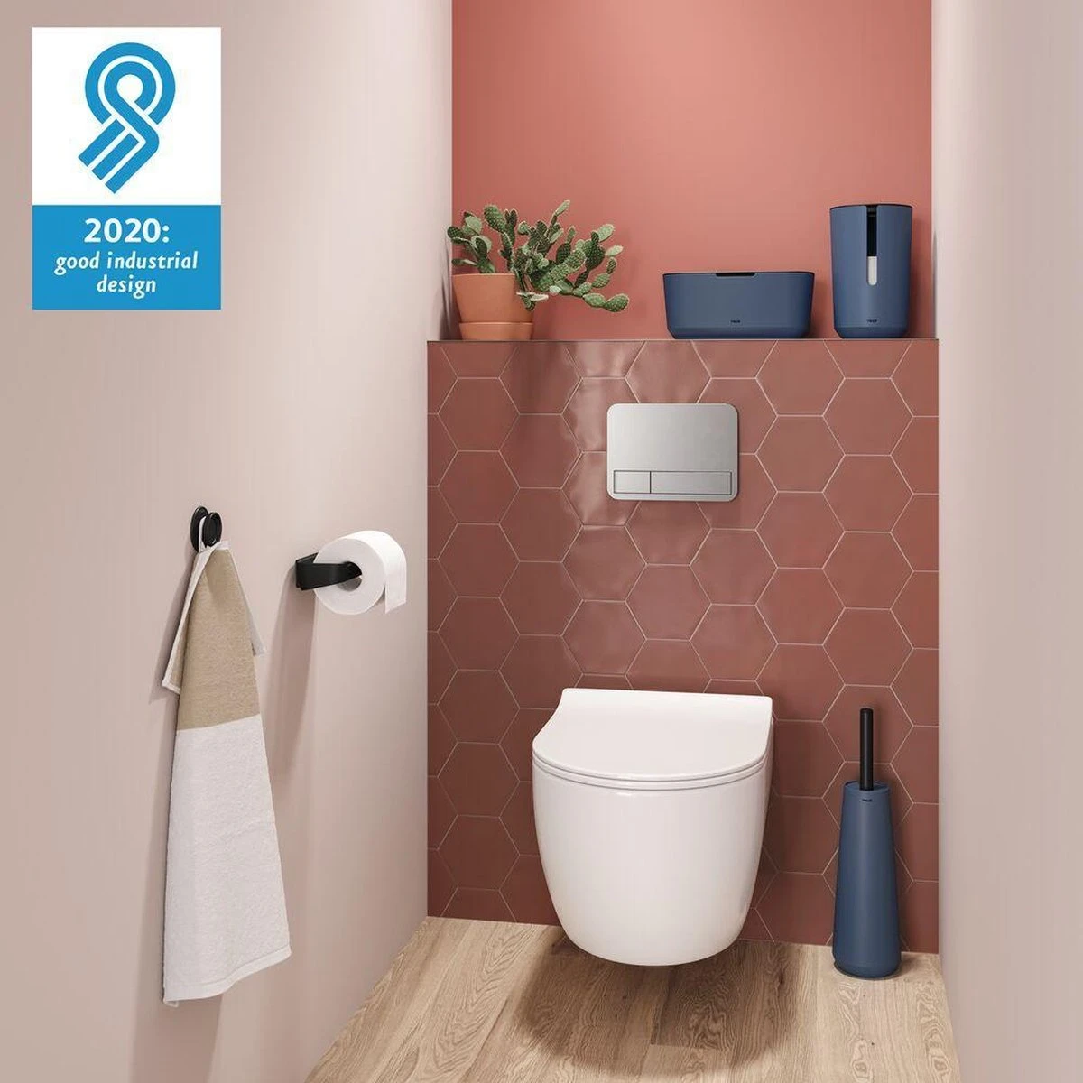 Tiger Tess - Toiletrolhouder Zonder Klep - Zwart - Afbeelding 5