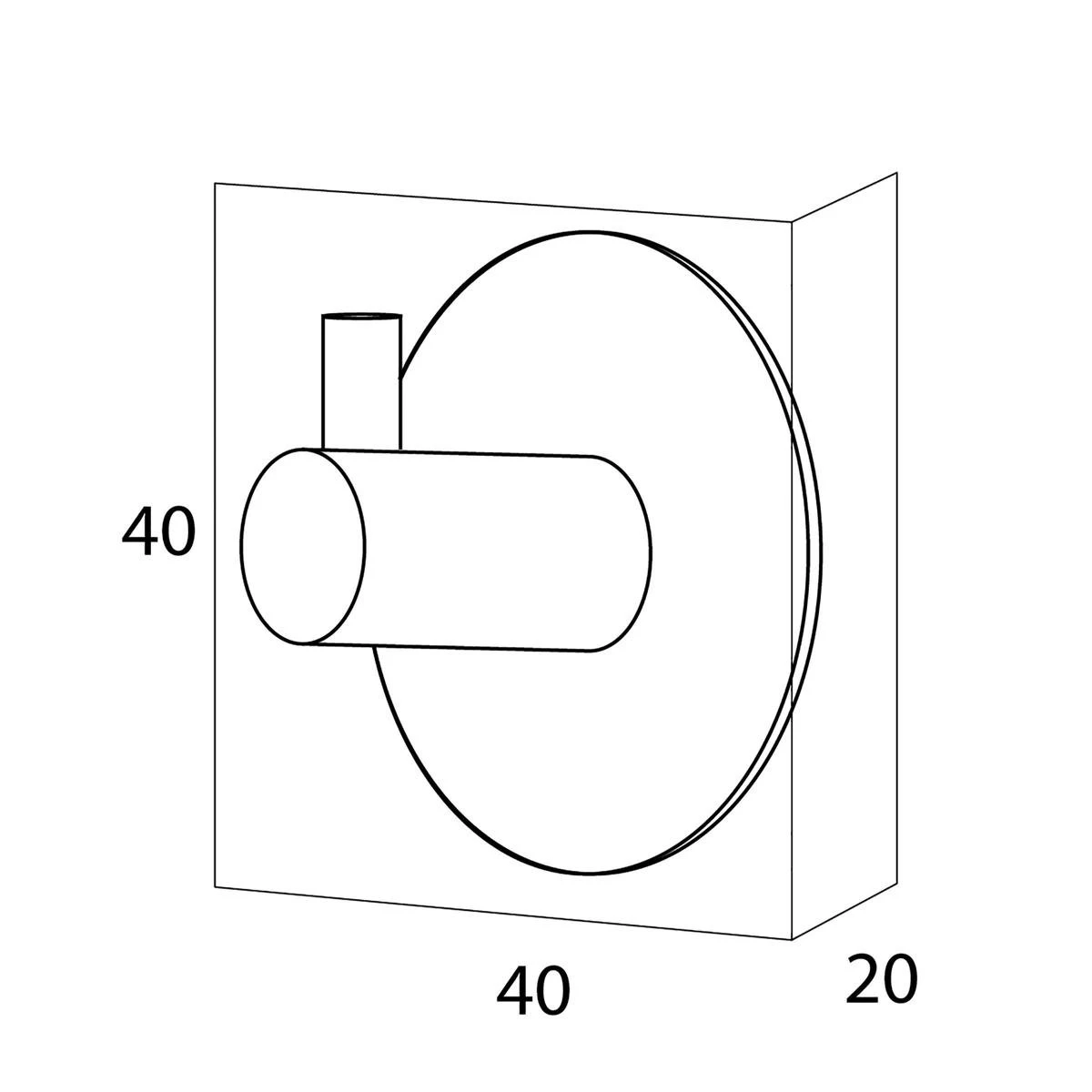 Tiger Rhino - Handdoekhaak - Chroom - Afbeelding 2