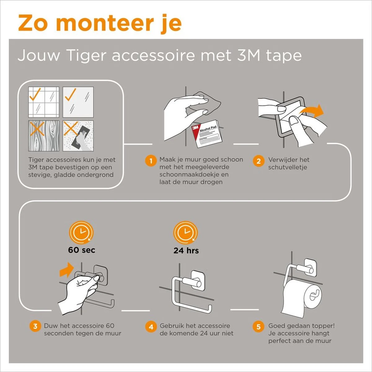 Tiger Colar - Reserverolhouder - Zwart - Afbeelding 2