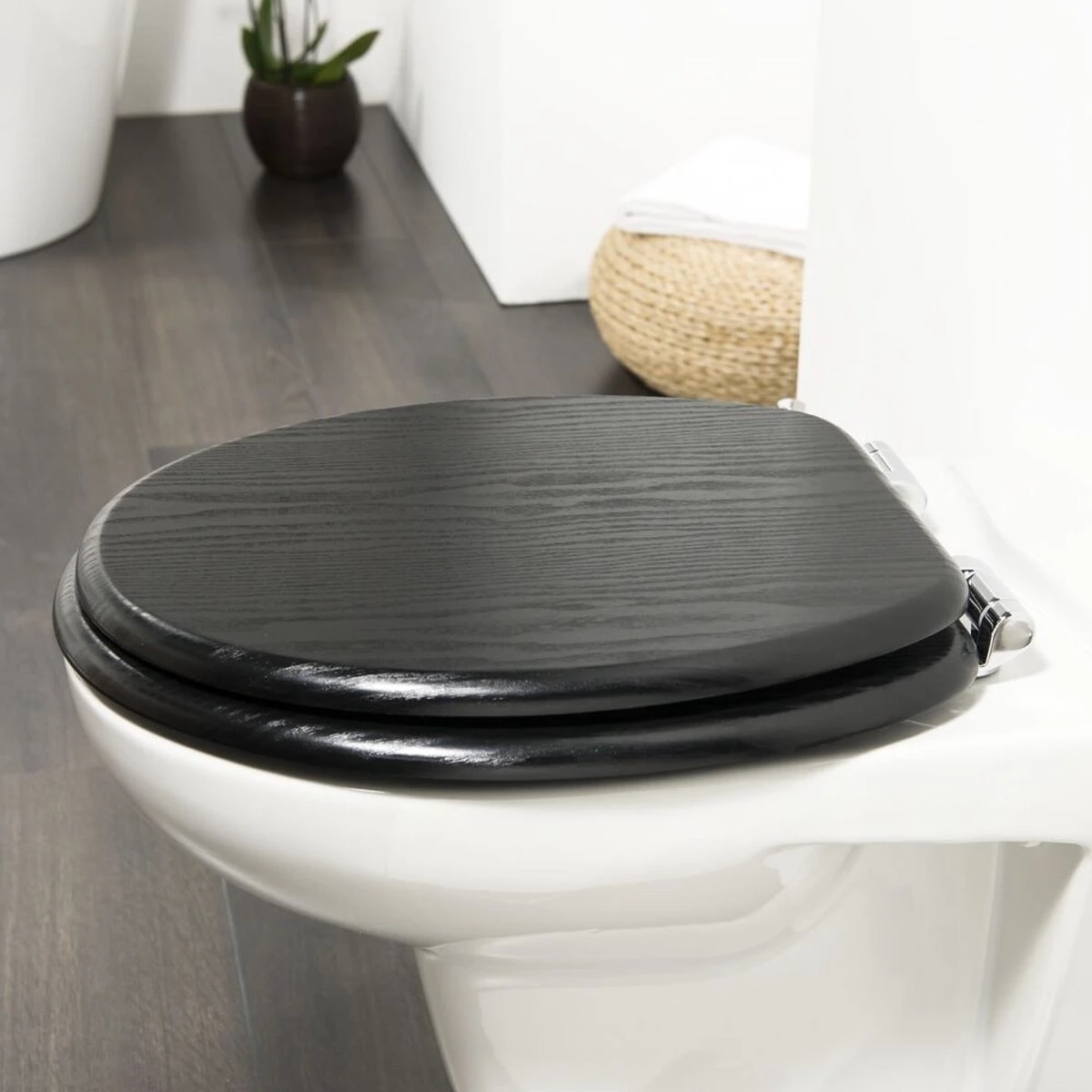 Tiger Blackwash - Toiletbril - WC Bril - MDF - Zwart - Afbeelding 7