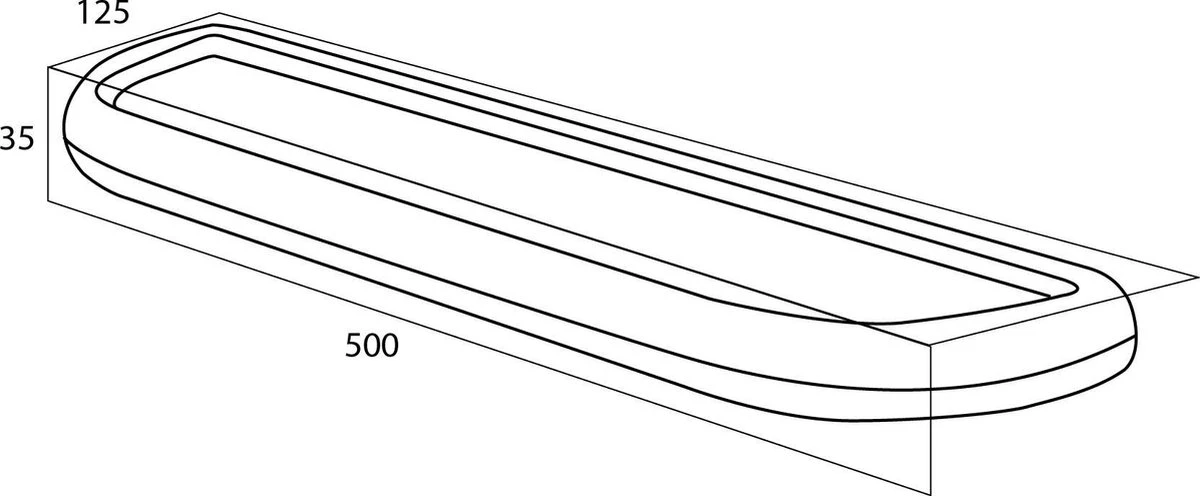 TIGER PALMA PLANCHET 50CM /WIT - Afbeelding 2