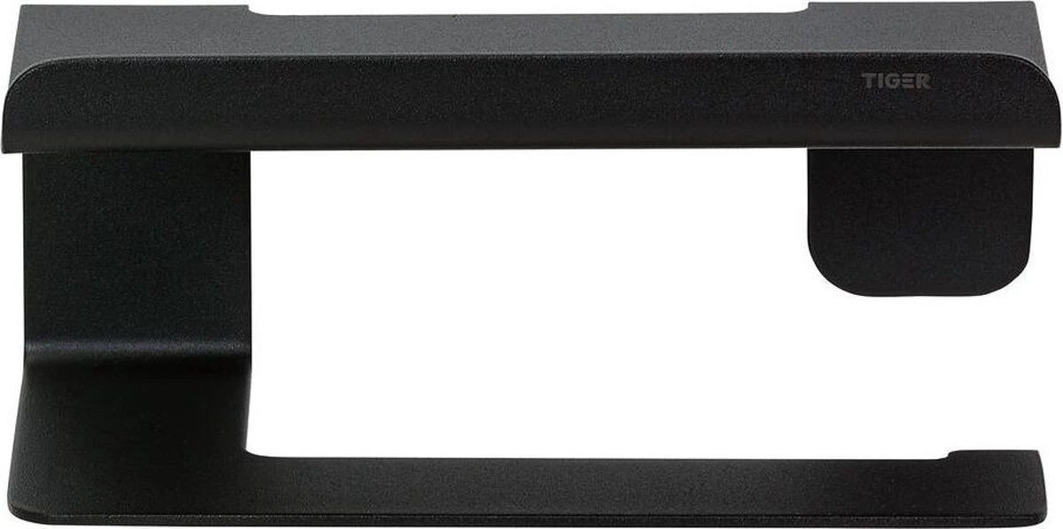 Tiger Colar - Toiletrolhouder Met Planchet - Zwart - Afbeelding 5