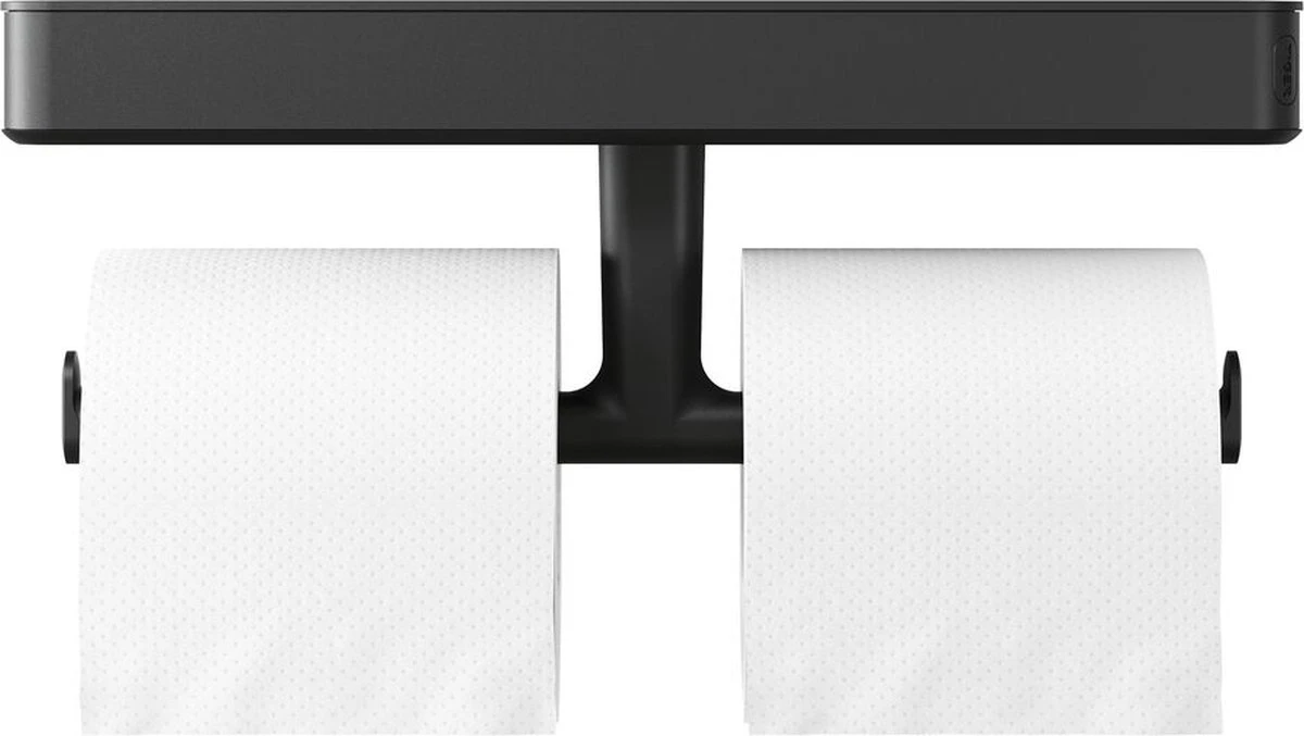 Tiger Carv - Toiletrolhouder Met Planchet - Zwart - Afbeelding 8