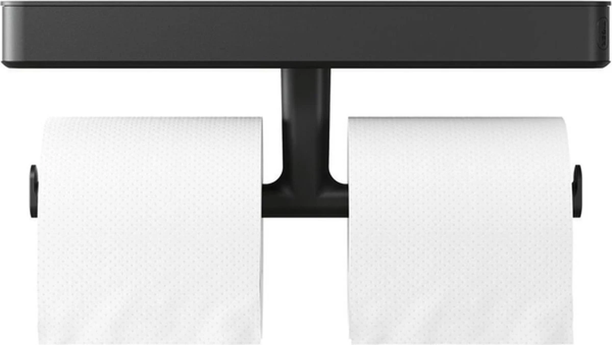 Tiger Carv - Toiletrolhouder Met Planchet - Zwart - Afbeelding 10