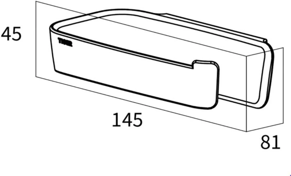 Tiger Tess - Toiletrolhouder Zonder Klep - Zwart - Afbeelding 14