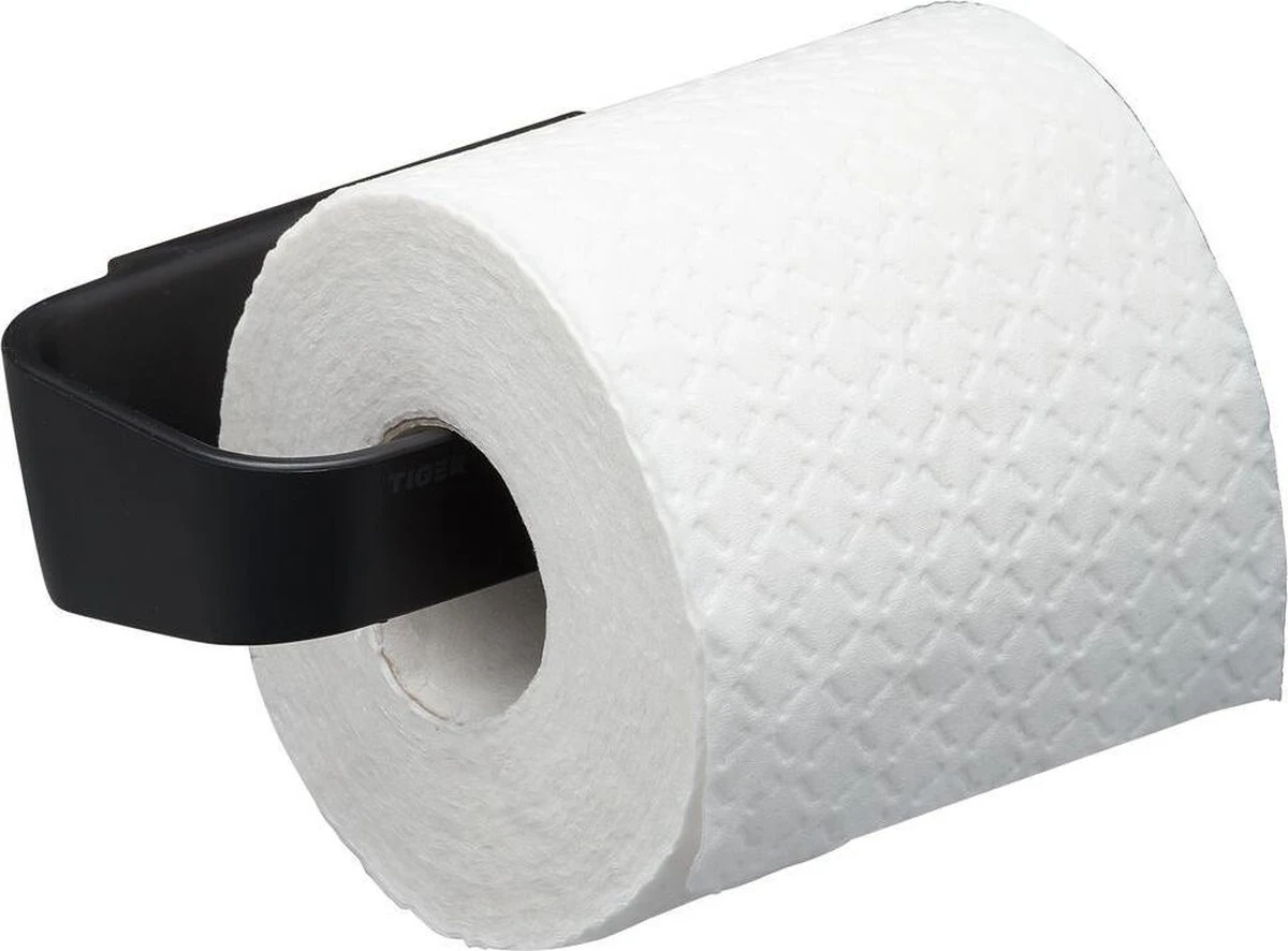 Tiger Tess - Toiletrolhouder Zonder Klep - Zwart - Afbeelding 7