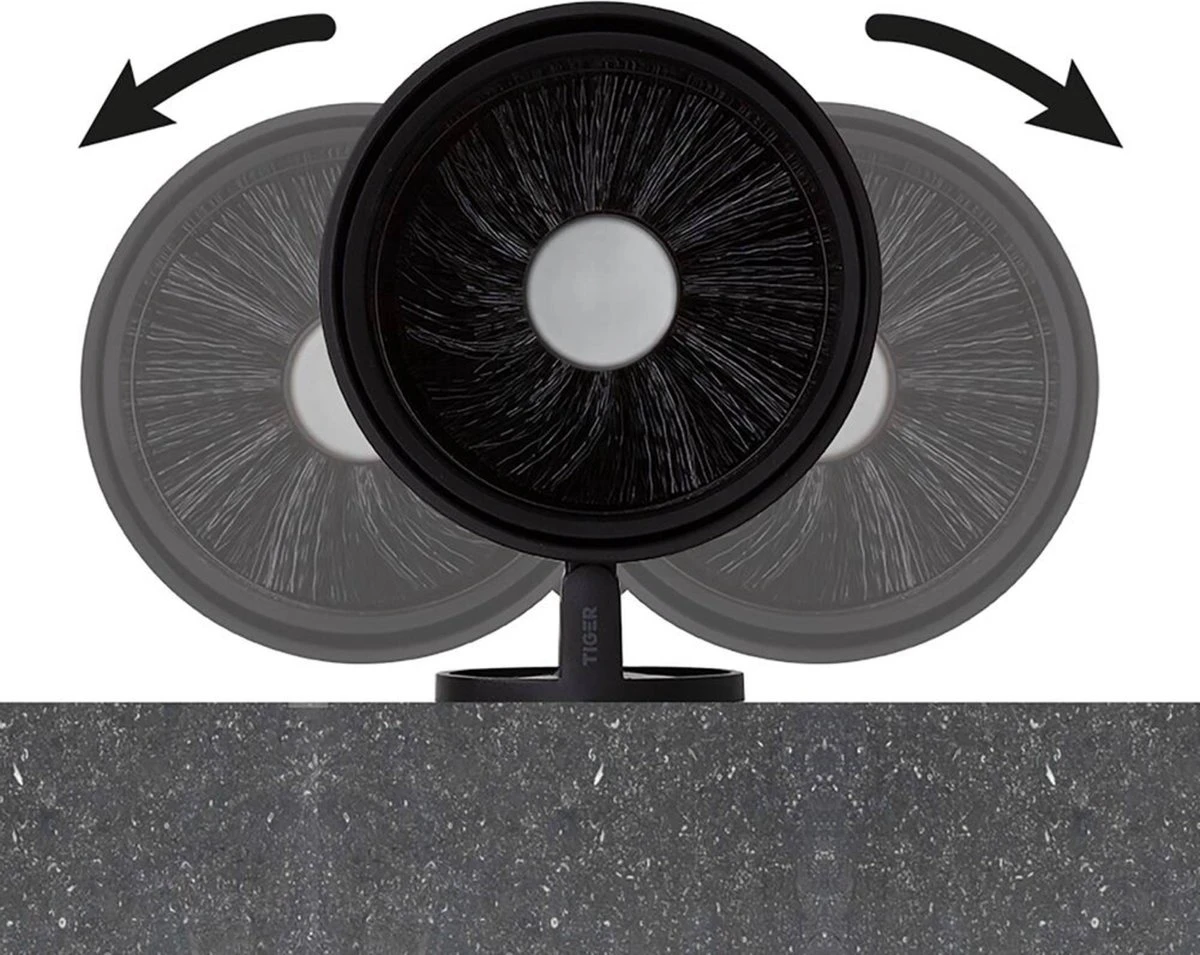 Tiger Tune - Toiletborstel Met Houder - RVS Geborsteld / Zwart - Afbeelding 4