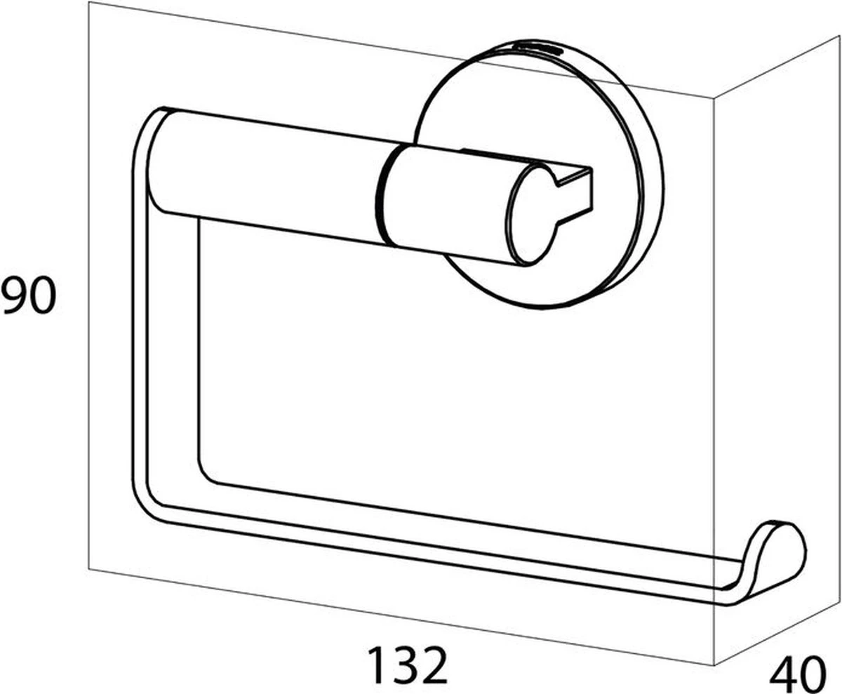Tiger Noon - Toiletrolhouder Zonder Klep - Zwart - Afbeelding 2