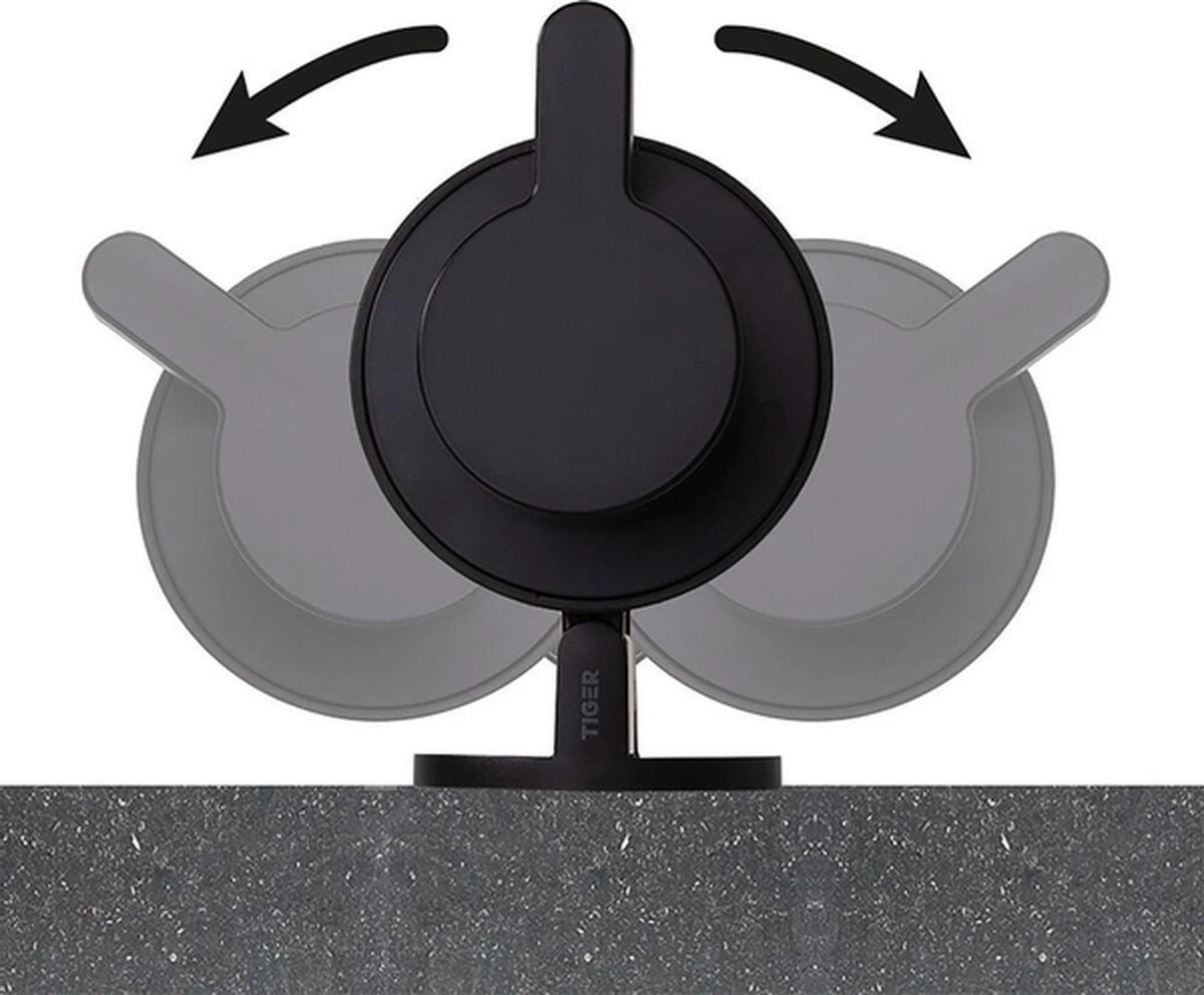 Tiger Tune - Zeepdispenser - Zwart Metaal Geborsteld / Zwart - Afbeelding 11