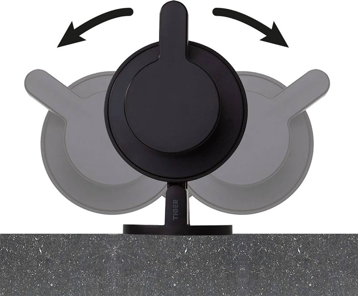 Tiger Tune - Zeepdispenser - RVS Geborsteld / Zwart - Afbeelding 10