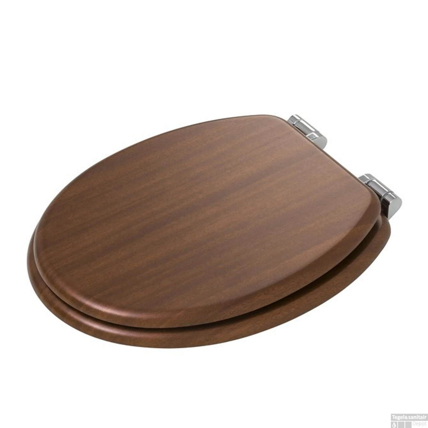 Toiletzitting Tiger Douglas Softclose Hout Walnoot - Afbeelding 3