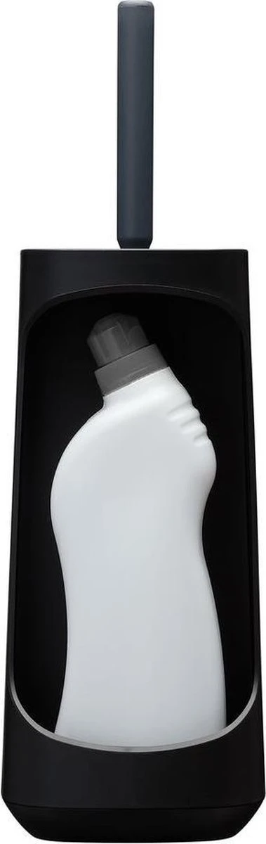 Tiger Tess - Toiletborstelhouder Met Opbergfunctie Vrijstaand En Swoop® Borstel Flexibel - Zwart / Antraciet - Afbeelding 11