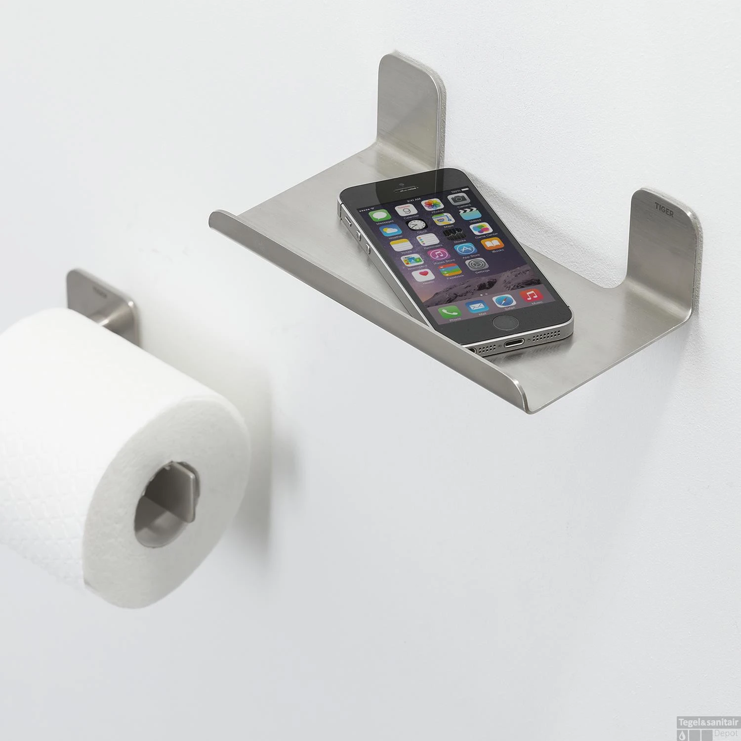 Planchet Tiger Colar 18 Cm Geborsteld RVS - Afbeelding 5