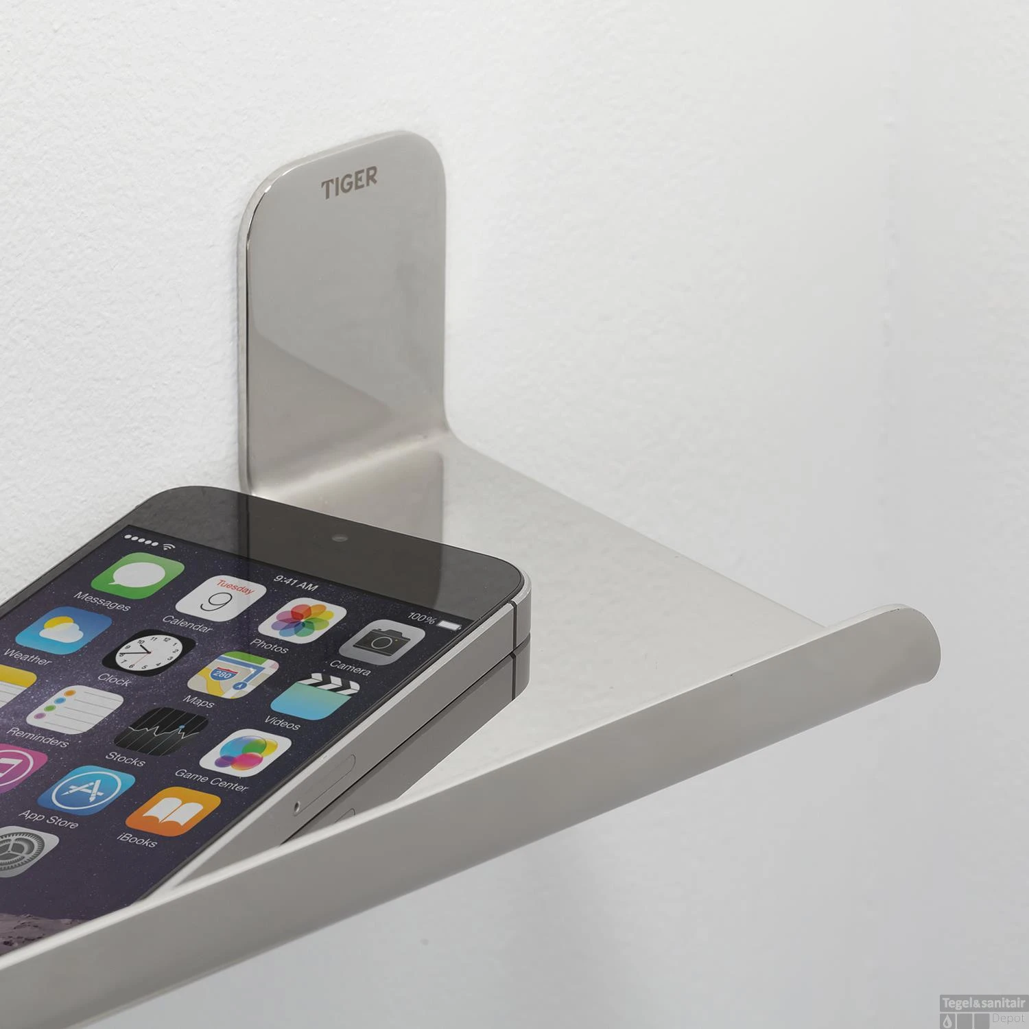 Planchet Tiger Colar 18 Cm Geborsteld RVS - Afbeelding 6