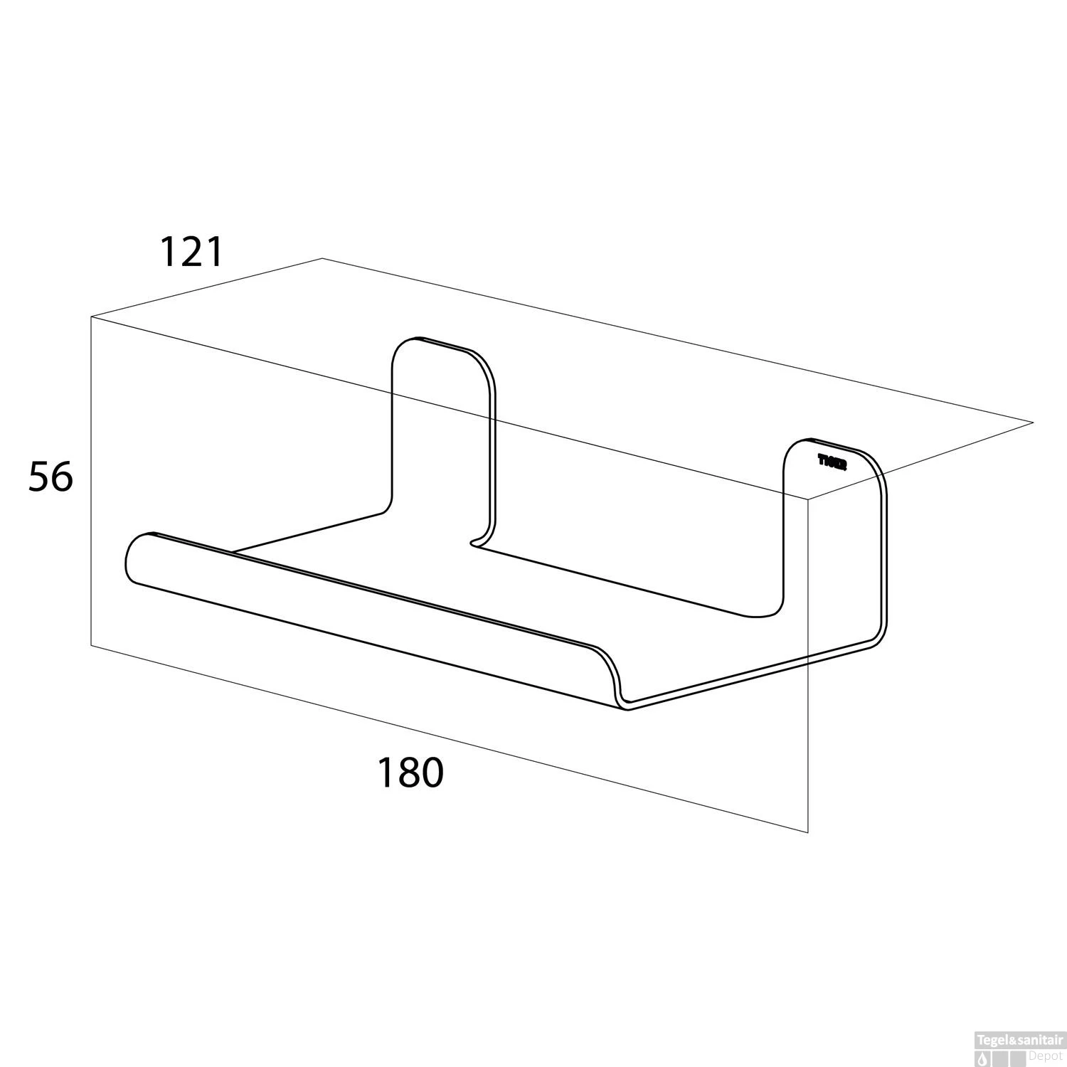 Planchet Tiger Colar 18 Cm Geborsteld RVS - Afbeelding 9