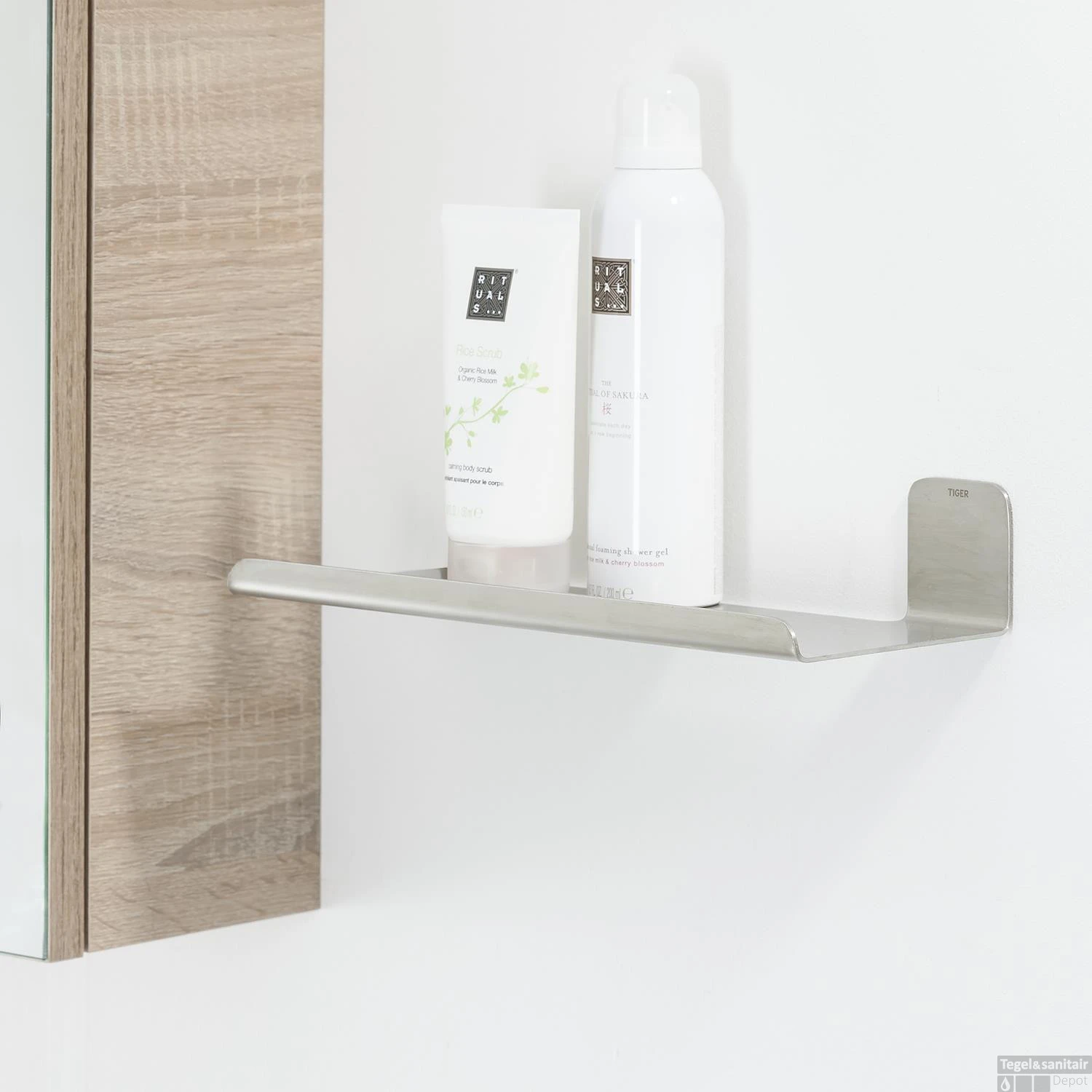 Planchet Tiger Colar 30 Cm Geborsteld RVS - Afbeelding 4