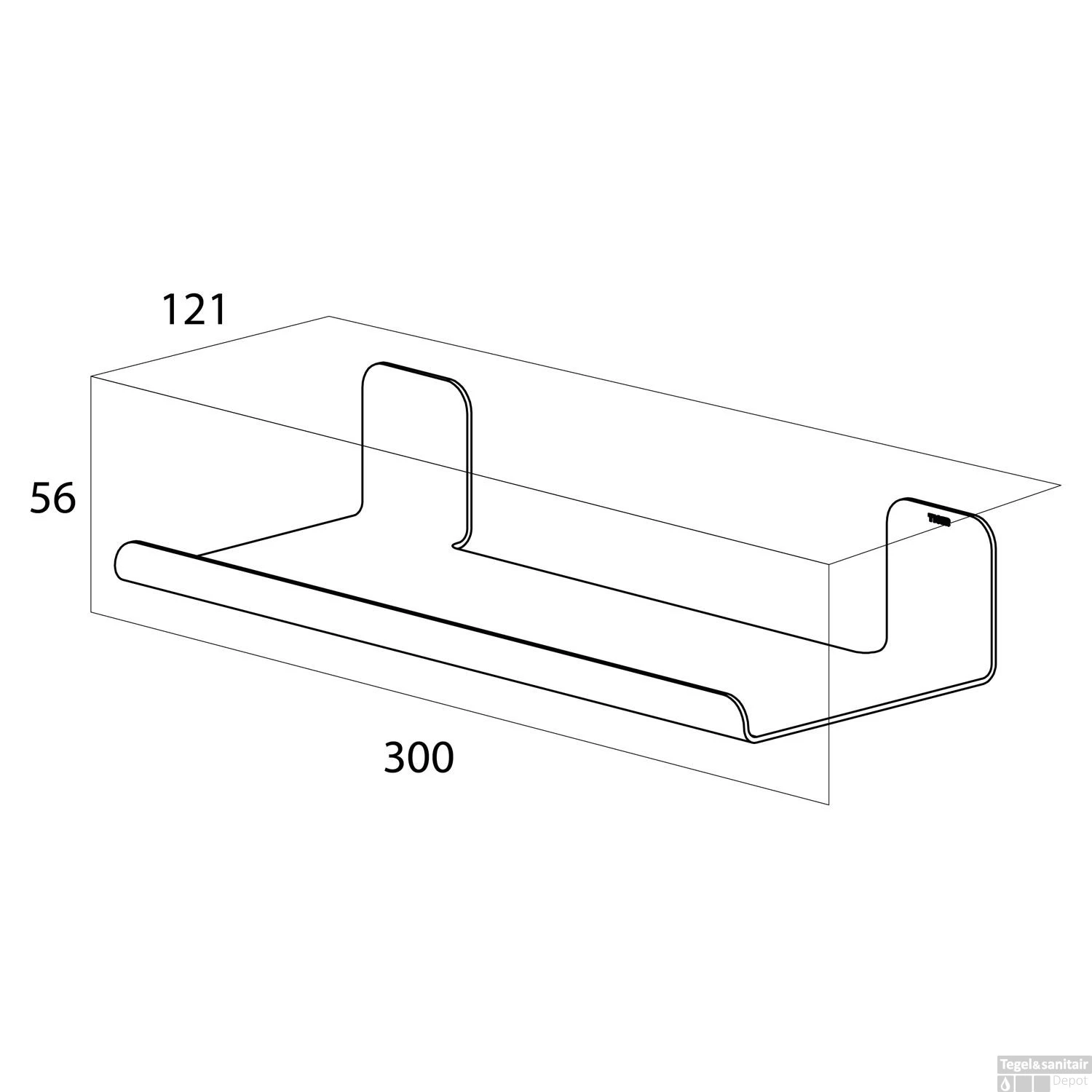 Planchet Tiger Colar 30 Cm Geborsteld RVS - Afbeelding 7