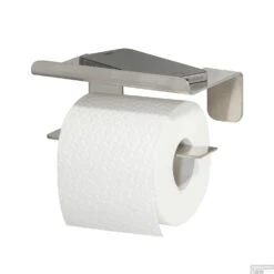 Toiletrolhouder Met Plateau Tiger Colar RVS Geborsteld