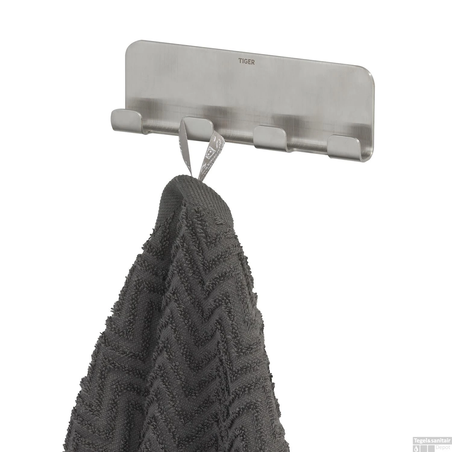 MultiHaak Tiger Colar Geborsteld RVS - Afbeelding 2