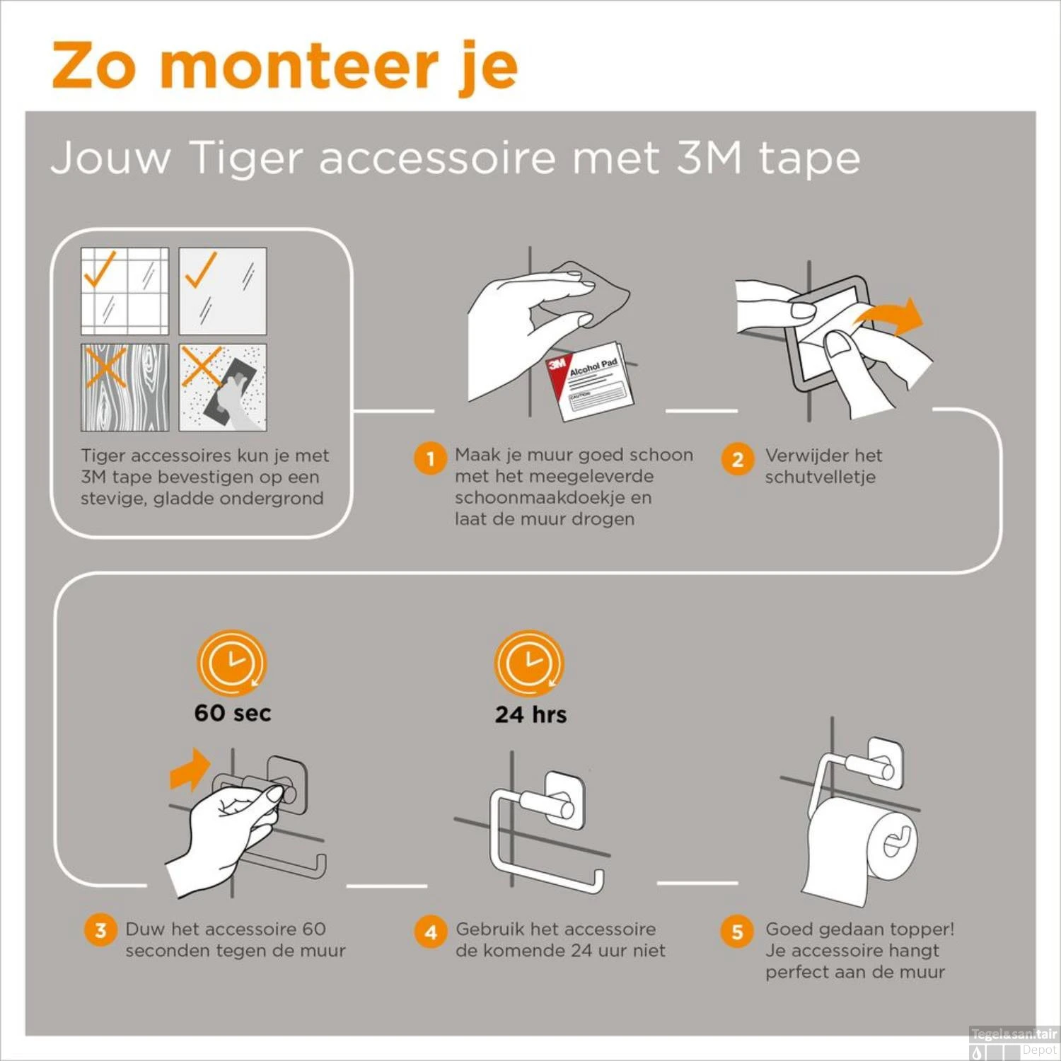 MultiHaak Tiger Colar Geborsteld RVS - Afbeelding 5