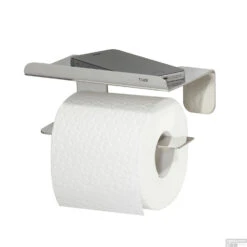 Toiletrolhouder Met Plateau Tiger Colar Gepolijst RVS