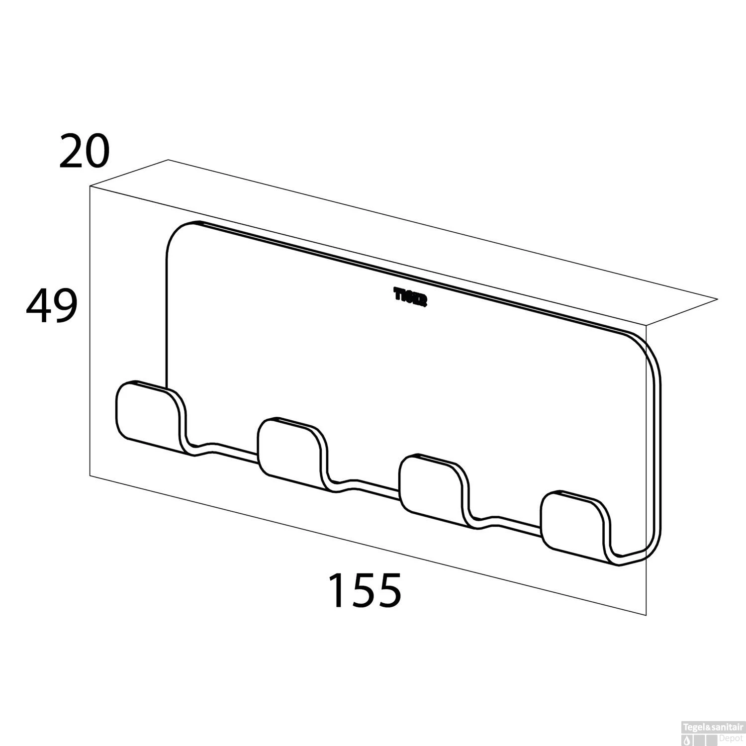 MultiHaak Tiger Colar Gepolijst RVS - Afbeelding 7