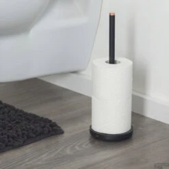 Vrijstaande Reserverolhouder Tiger Urban Mat Zwart