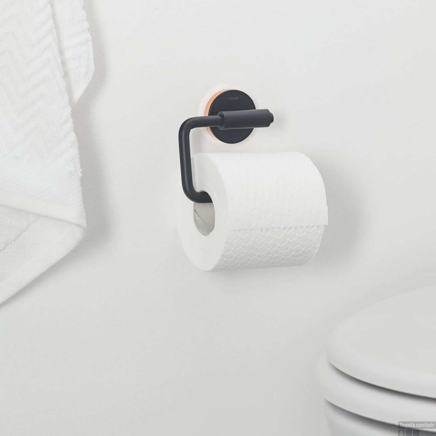 Toiletrolhouder Tiger Urban Zonder Klep Mat Zwart