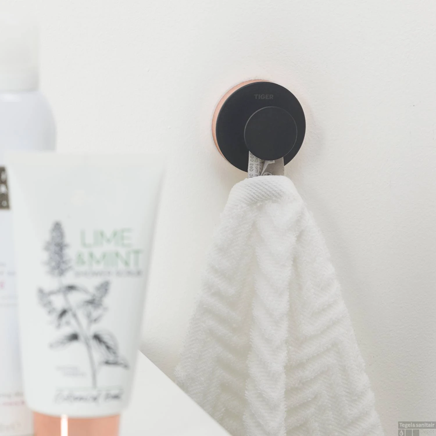 Handdoekhaak Tiger Urban Groot Rond Mat Zwart - Afbeelding 5