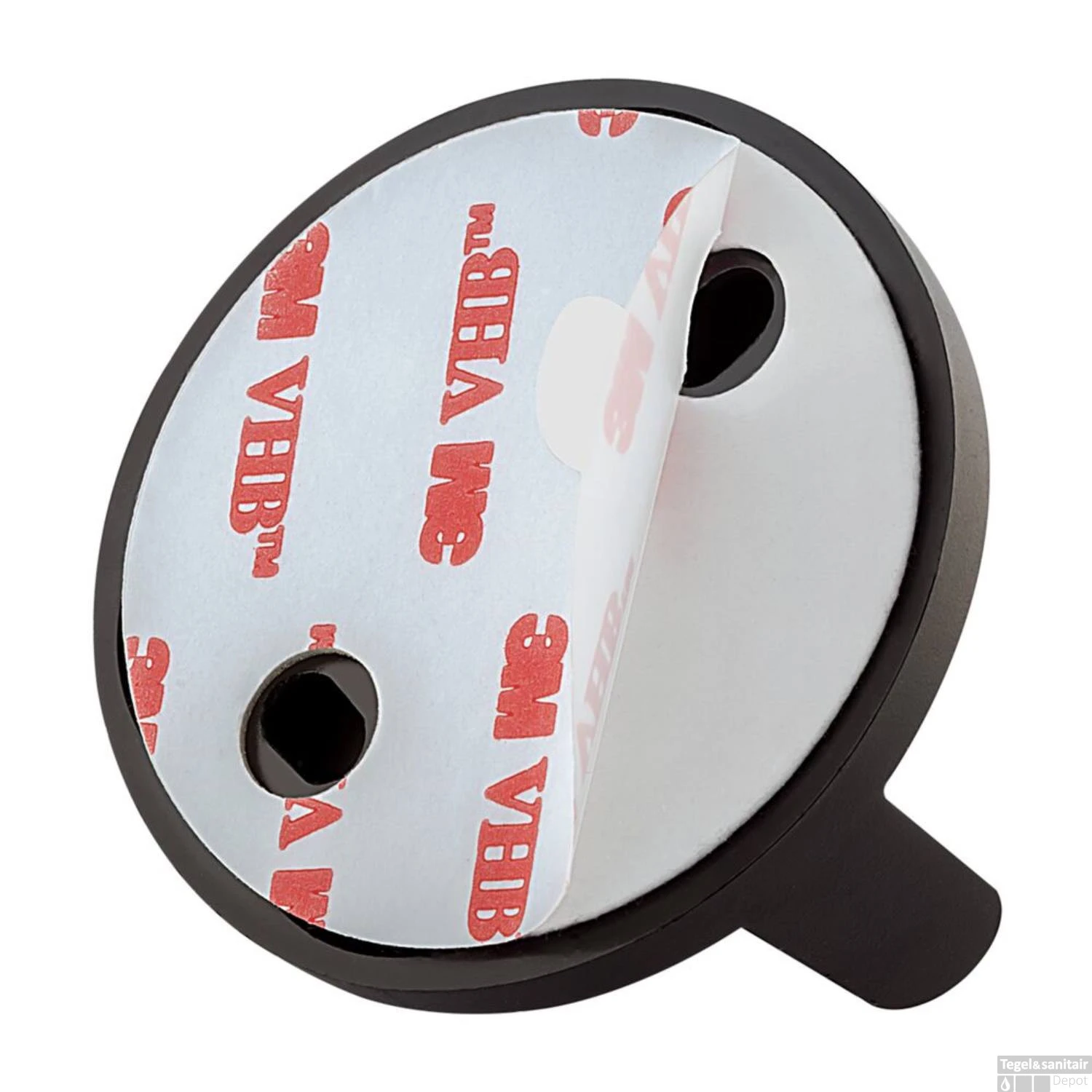 Handdoekhaak Tiger Tune Zwart Met Geborsteld Messing - Afbeelding 5