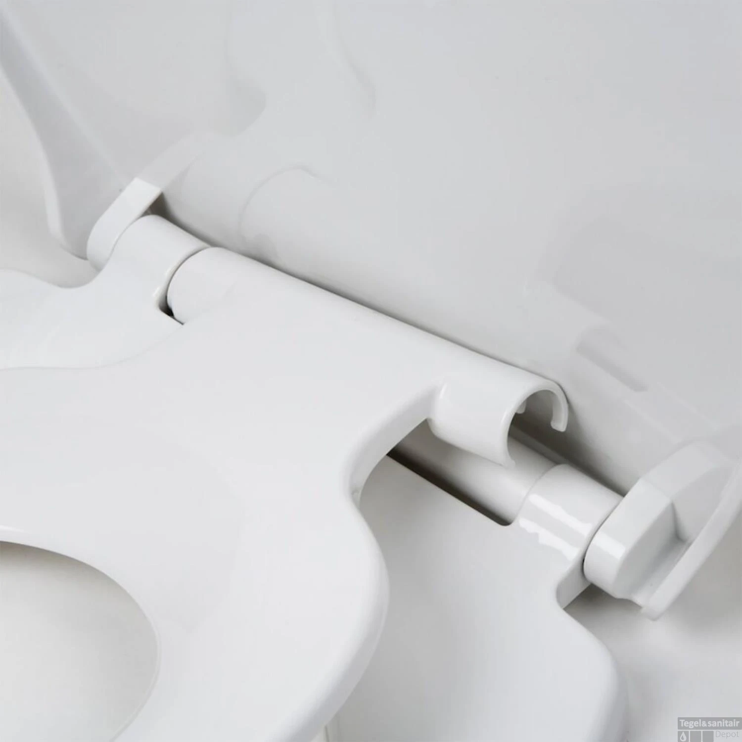 Toiletzitting Tiger Tulsa Softclose Quickrelease Thermoplast RVS Wit - Afbeelding 4