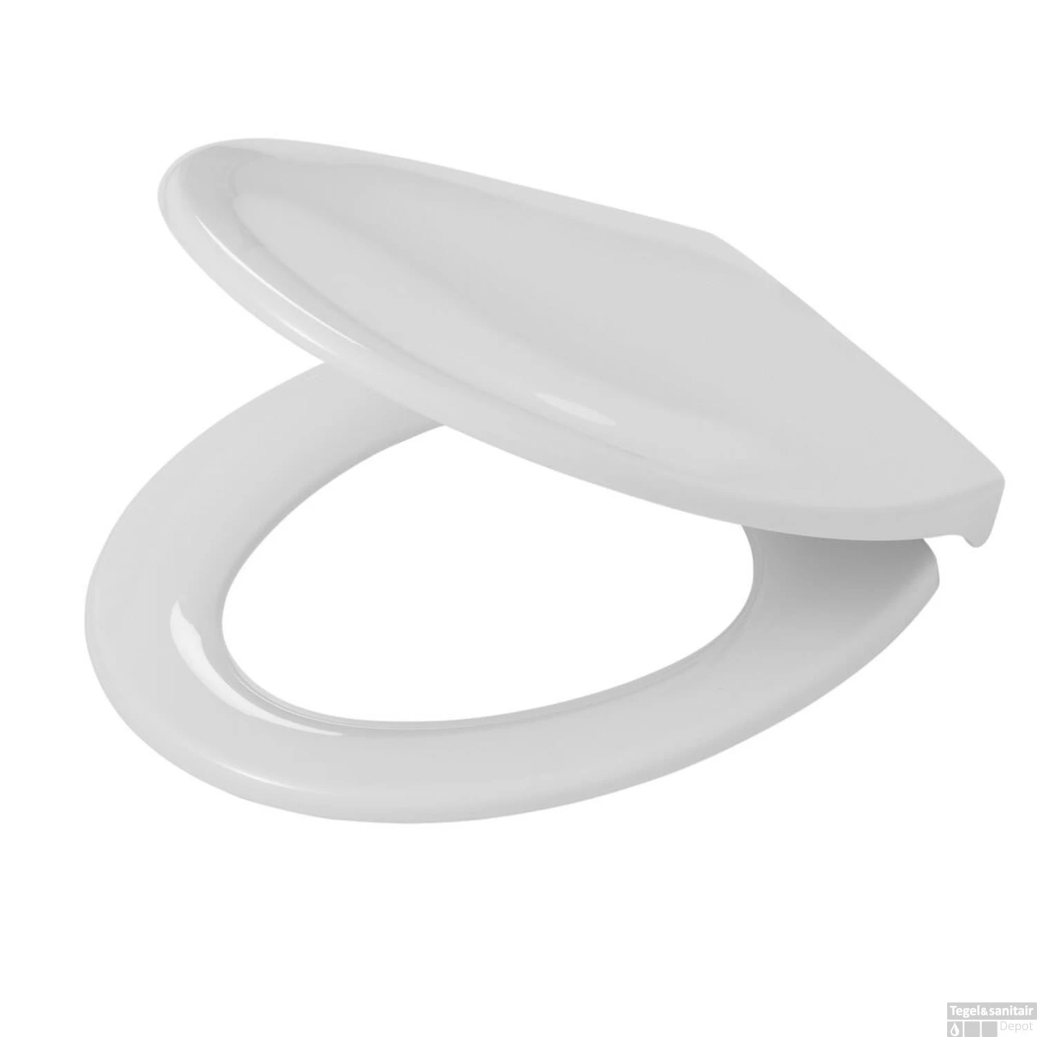 Toiletzitting Tiger Tulsa Softclose Quickrelease Thermoplast RVS Wit