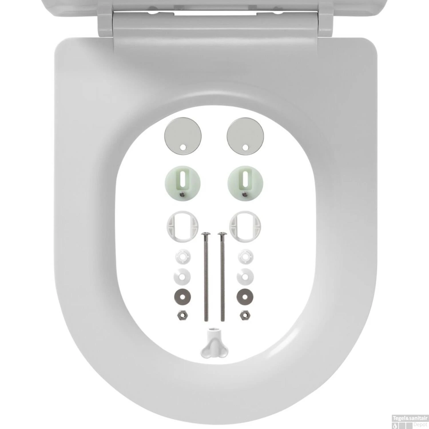 Toiletzitting Tiger Carter Softclose Quickrelease Duroplast Wit - Afbeelding 8