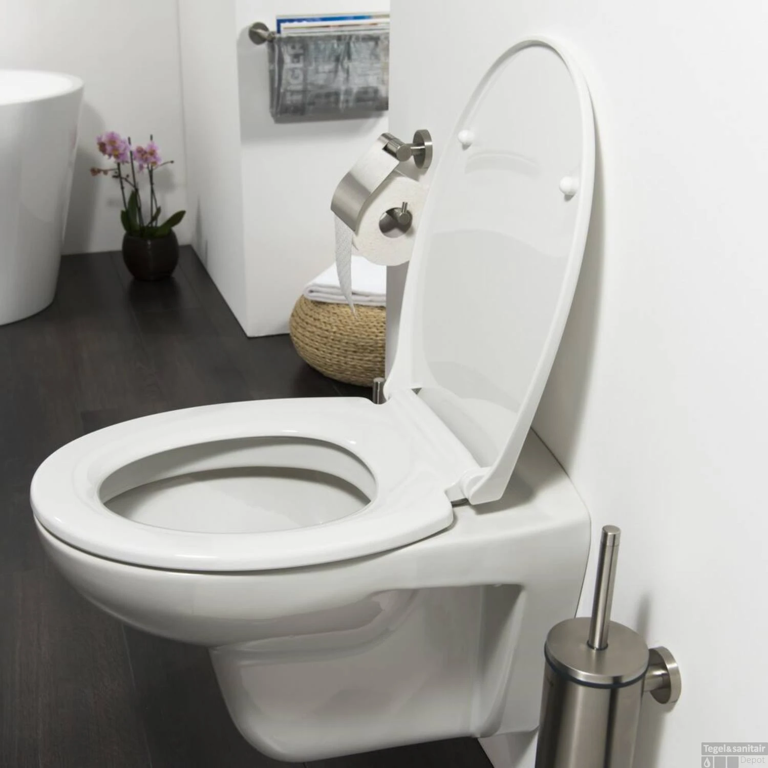 Toiletzitting Tiger Pasadena Thermoplast Softclose Quickrelease Wit - Afbeelding 3