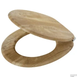 Toiletzitting Tiger Hetta Comfort Feel Softclose Houtstructuur Bruin
