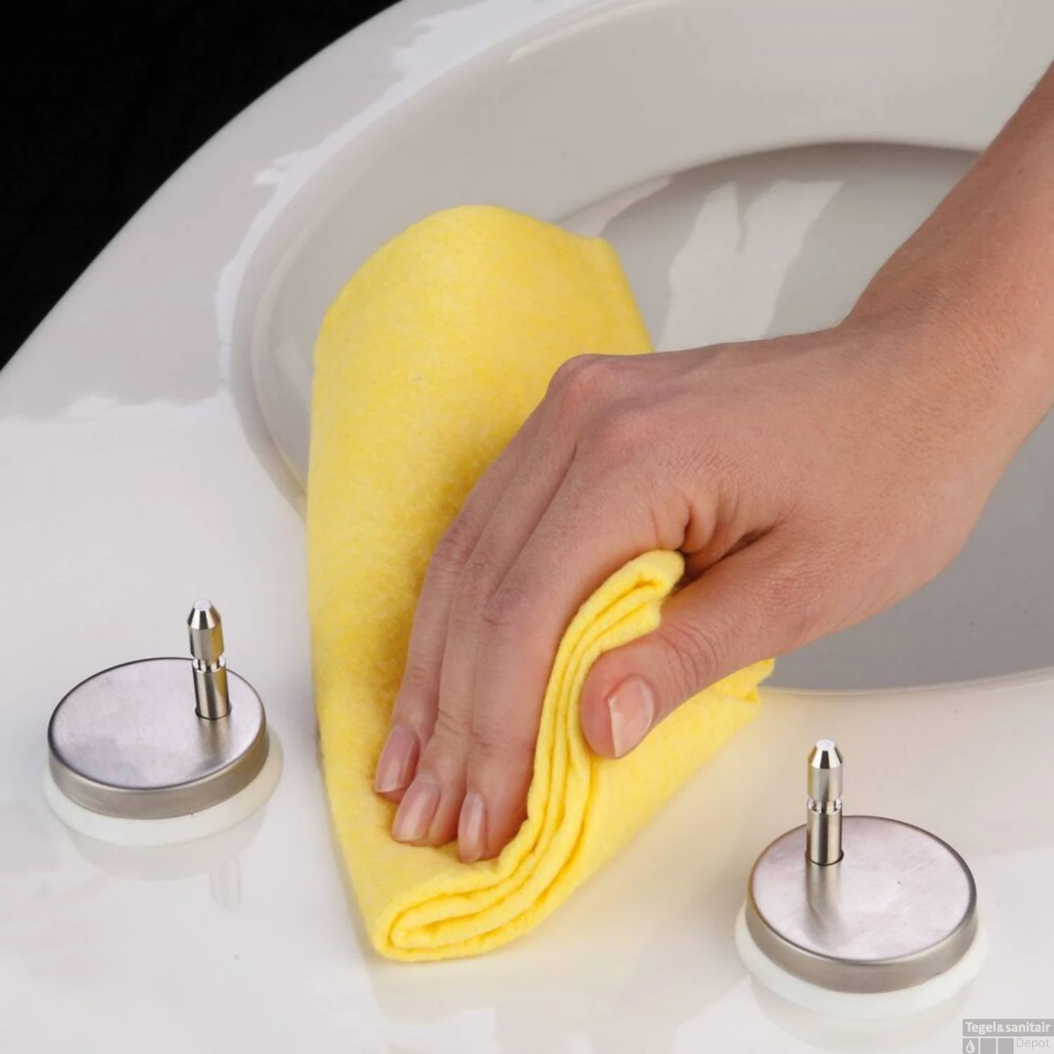 Toiletzitting Tiger Burton Softclose Duroplast Wit - Afbeelding 6