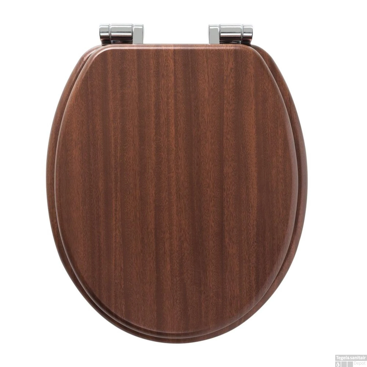 Toiletzitting Tiger Douglas Softclose Hout Walnoot - Afbeelding 2