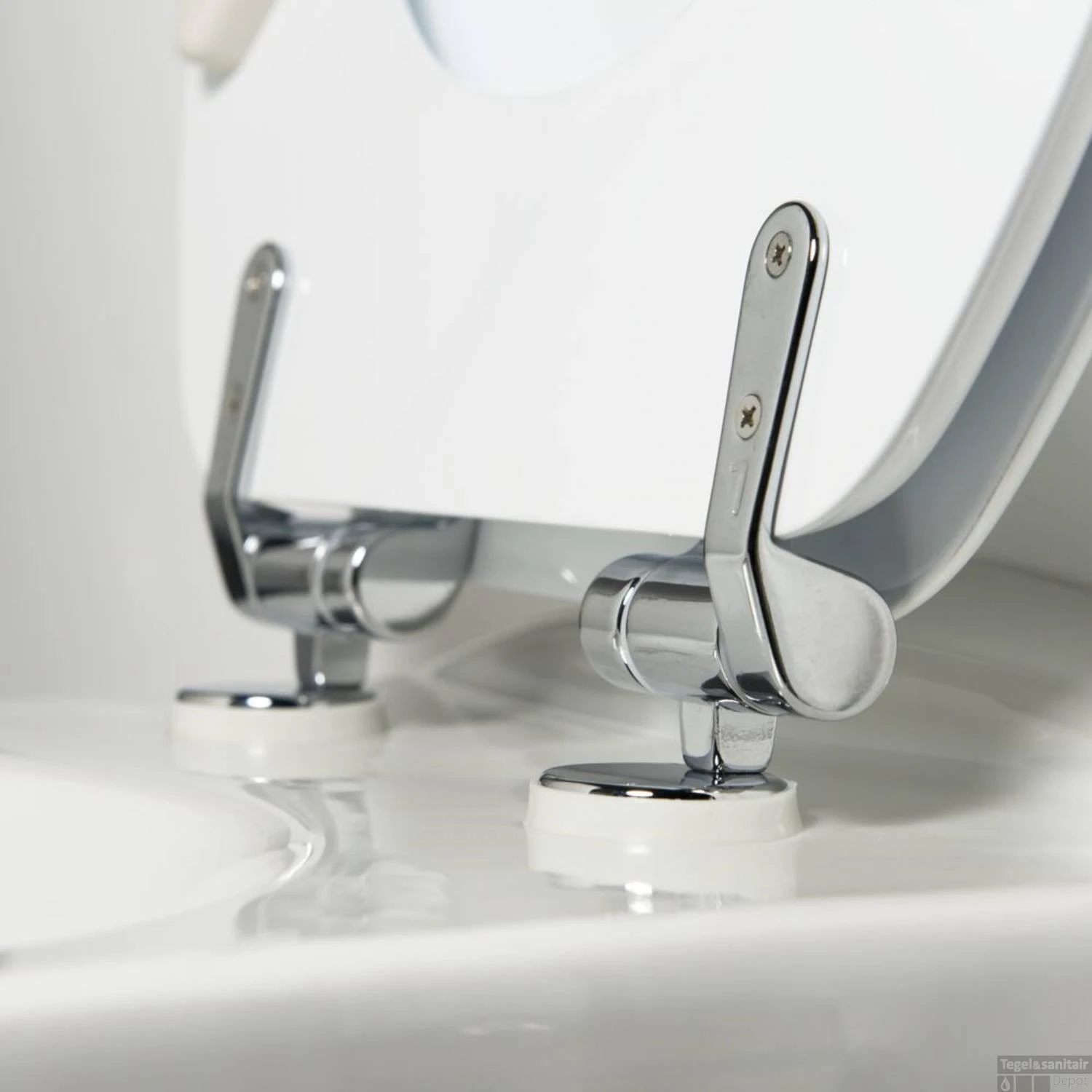 Toiletzitting Tiger Reno Softclose Hout Wit - Afbeelding 5