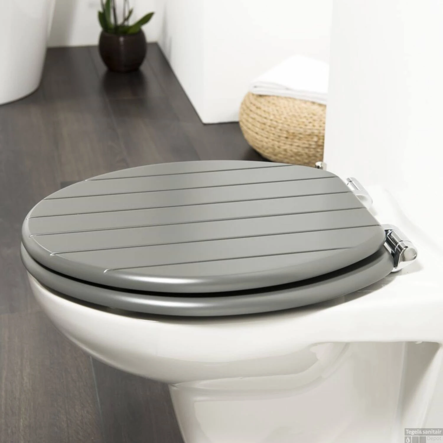 Toiletzitting Tiger Baya Softclose Hout Lava - Afbeelding 5