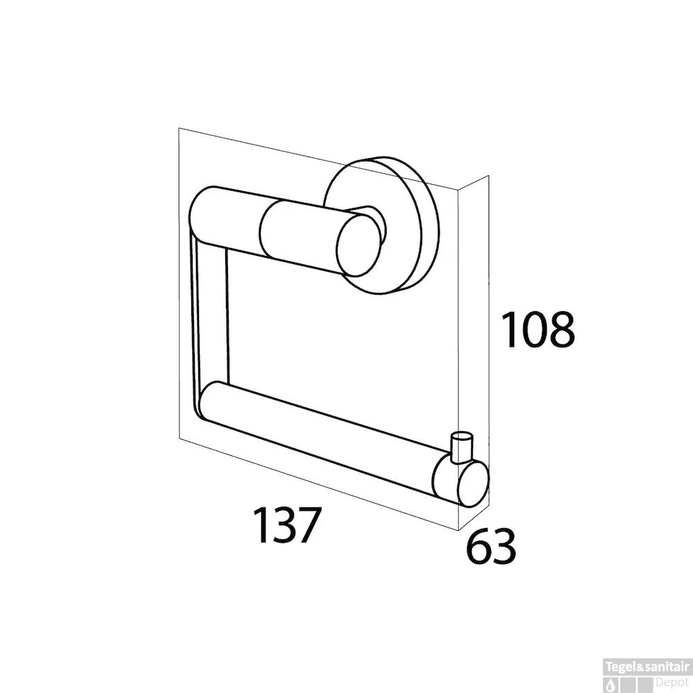 Toiletrolhouder Tiger Boston RVS - Afbeelding 5