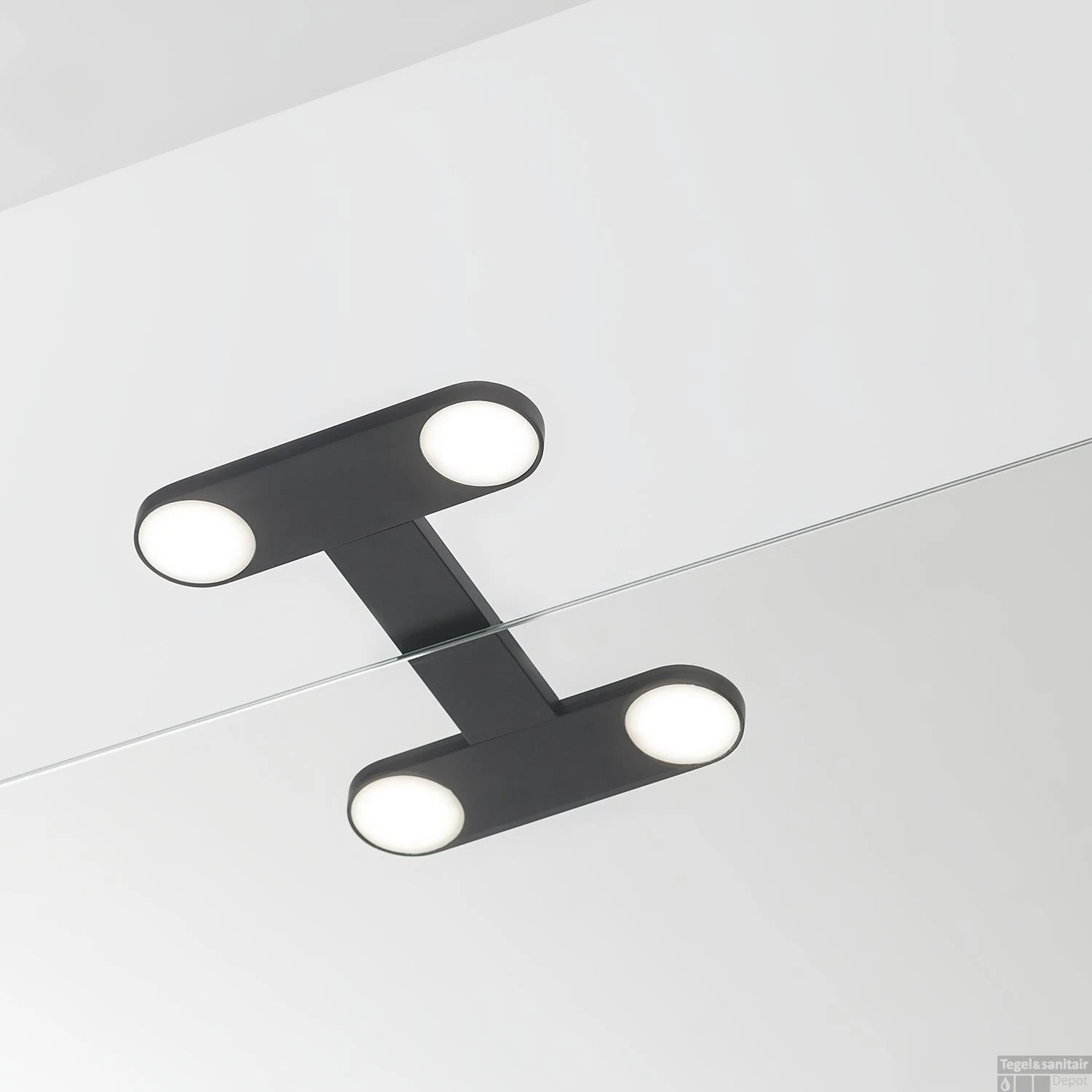 Spiegel Verlichting Tiger Yaro LED 4000K 17 Cm Mat Zwart - Afbeelding 2