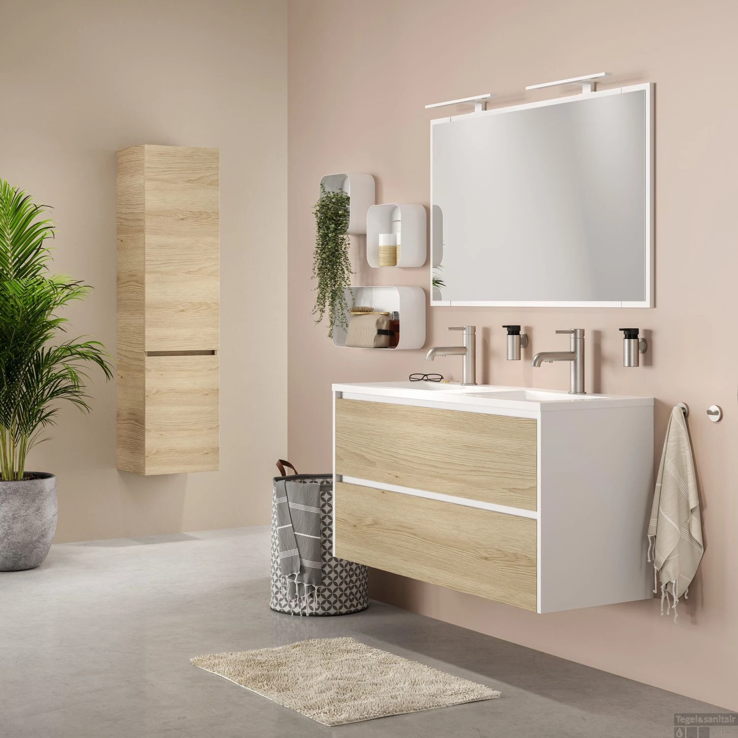 Spiegel Verlichting Tiger Ancis LED 4000K 40x4x10.5 Cm Wit - Afbeelding 2