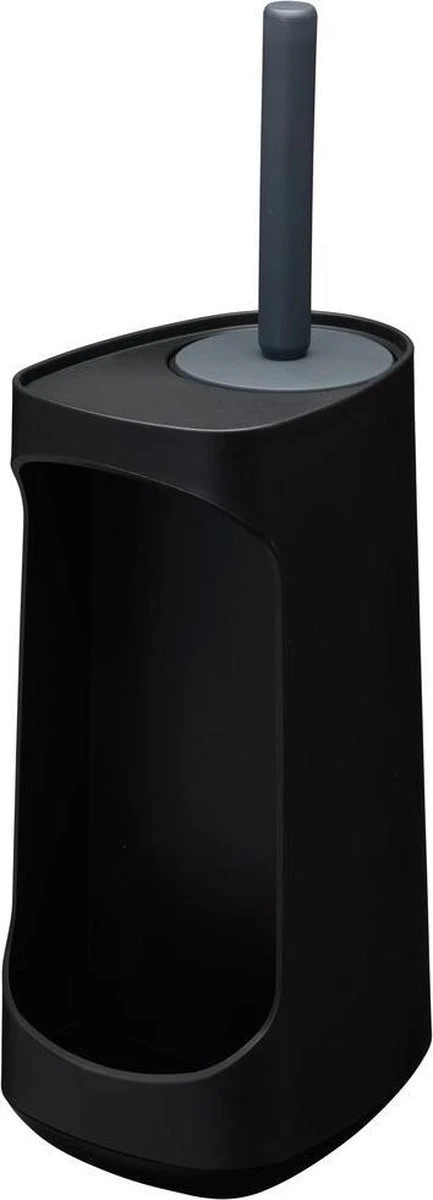 Tiger Tess - Toiletborstelhouder Met Opbergfunctie Vrijstaand En Swoop® Borstel Flexibel - Zwart / Antraciet - Afbeelding 3