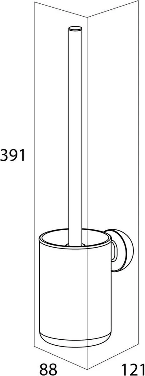 Tiger Cooper - Toiletborstel Met Houder - RVS Geborsteld / Zwart - Afbeelding 7